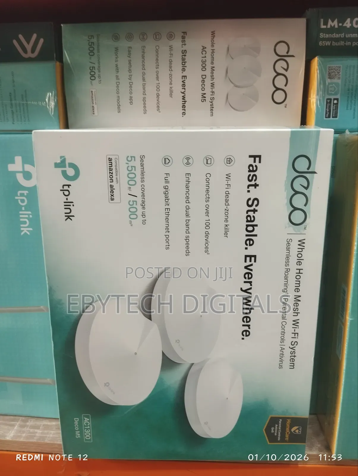 Tplink Deco M5 a Whole Home Mesh WiFi System