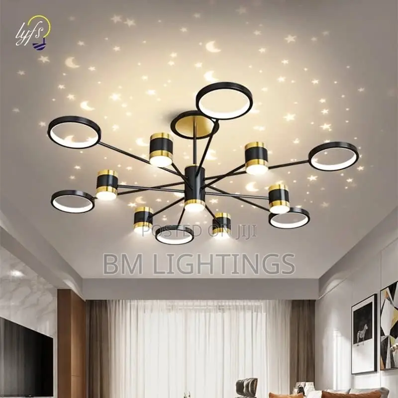 Modern LED Chandelier With Star Light Effect
