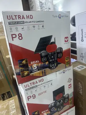 P8 Ultra HD 3 Lens Solar PTZ Security System
