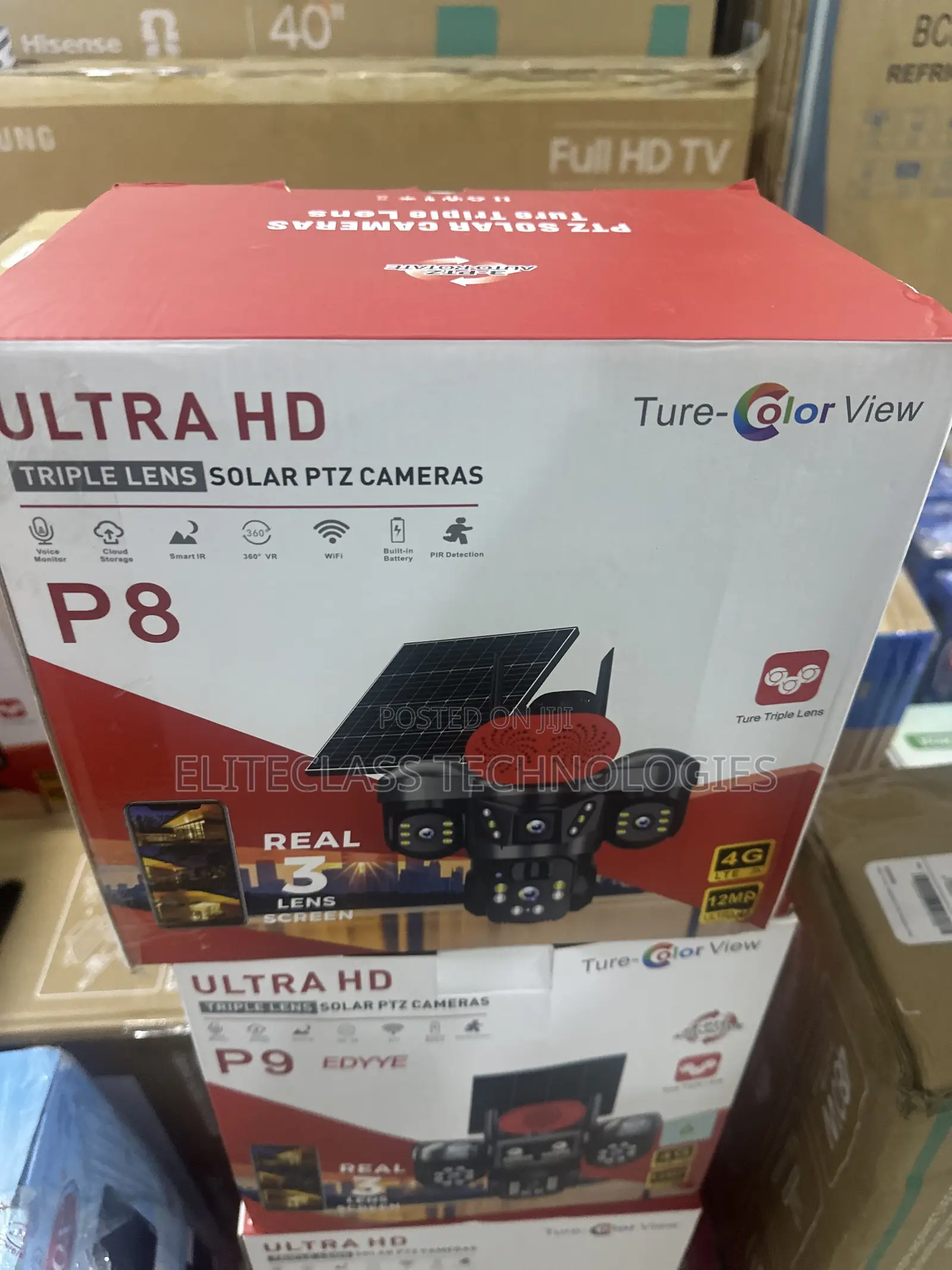 P8 Solar PTZ Camera With Triple Lens Setup