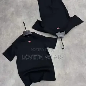 Diesel Body Hug Tee Top Notch Quality Available in Black &White
