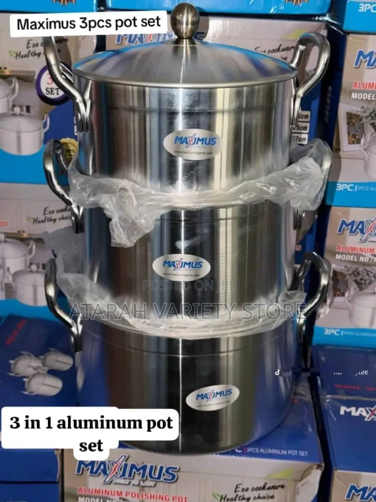 3 in 1 Aluminum Pot Set