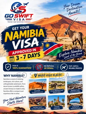 Namibia E-Visa 100% Guarantee