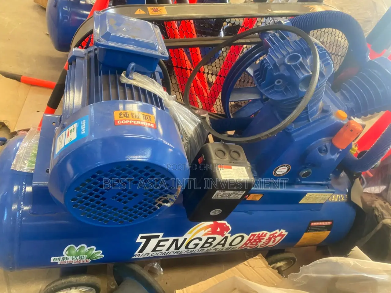 Belt-Driven Piston Air Compressor