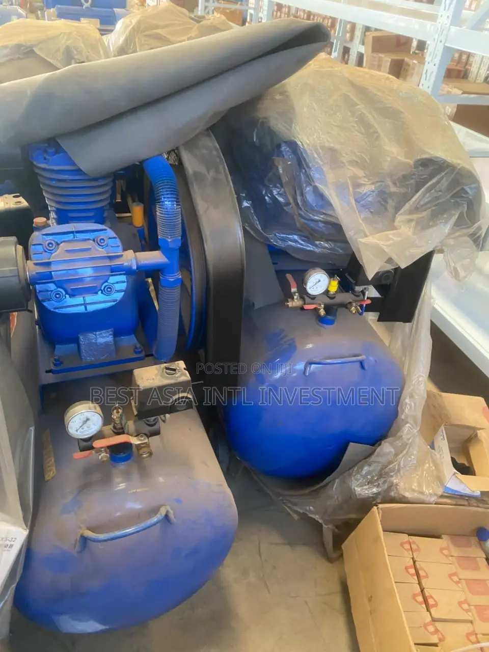 Belt-Driven Piston Air Compressor