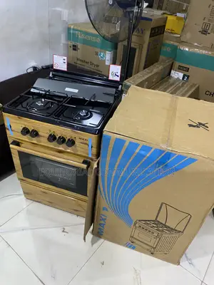 Maxi 6060 Gas Cooker 3 Burners Plus 1 Plate With Oven