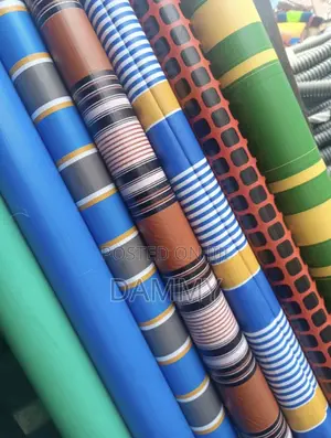 Striped PVC Tarpaulin Fabric