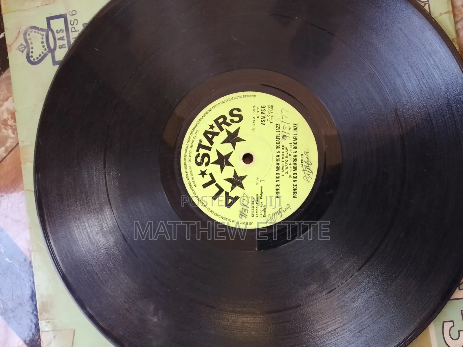 Original First Press Vinyl Records