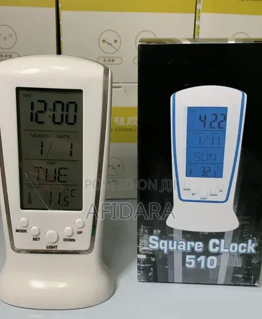 Digital Calendar Temperature Alarm Clock