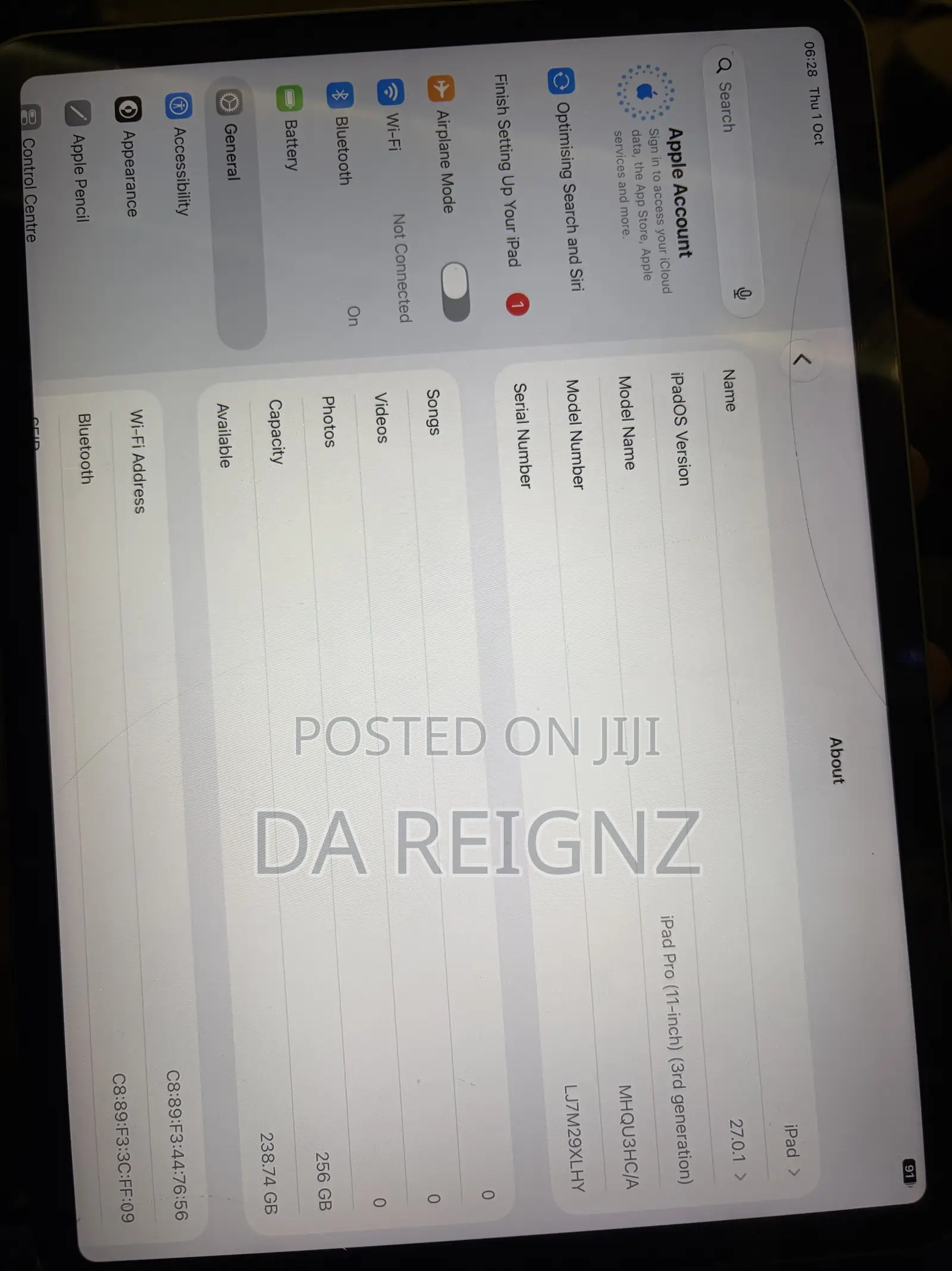 Apple iPad Pro 11 (2021) 256 GB Gray
