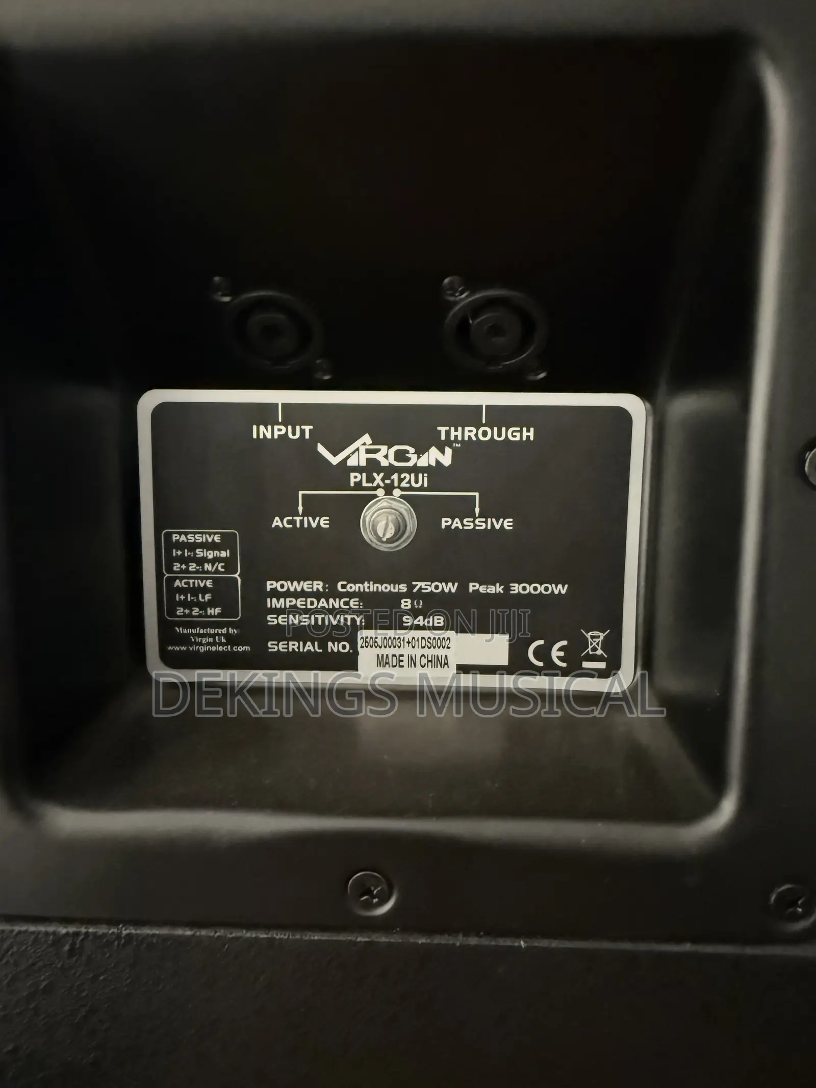 Professional Virgin Passive Speavker PLX-12ui
