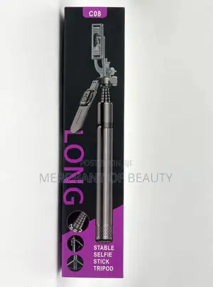 C08 Stable Selfie Stick Tripod - Extra Long Extendable With Remote