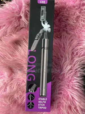C08 Stable Selfie Stick Tripod - Extra Long Extendable With Remote