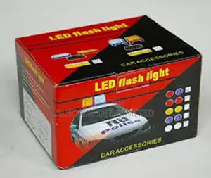 Genuine 12V LED Flash Light HS-51025 Ax (Red/Blue)