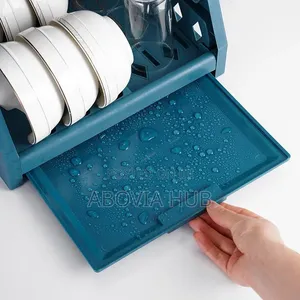 Multi Functional Kitchen Dish Drying Rack With Cup and Utensil Holder