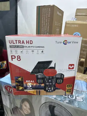 P8 Solar Powered Ultra HD PTZ Camera With 3 Lenses