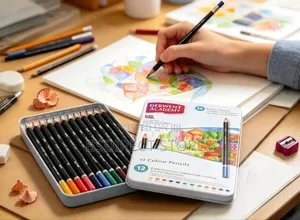 Derwent Academy Watercolour Pencil: 12 Piece Set, Tin
