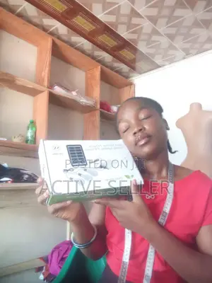Solar Power Bank With Panel and Bulb