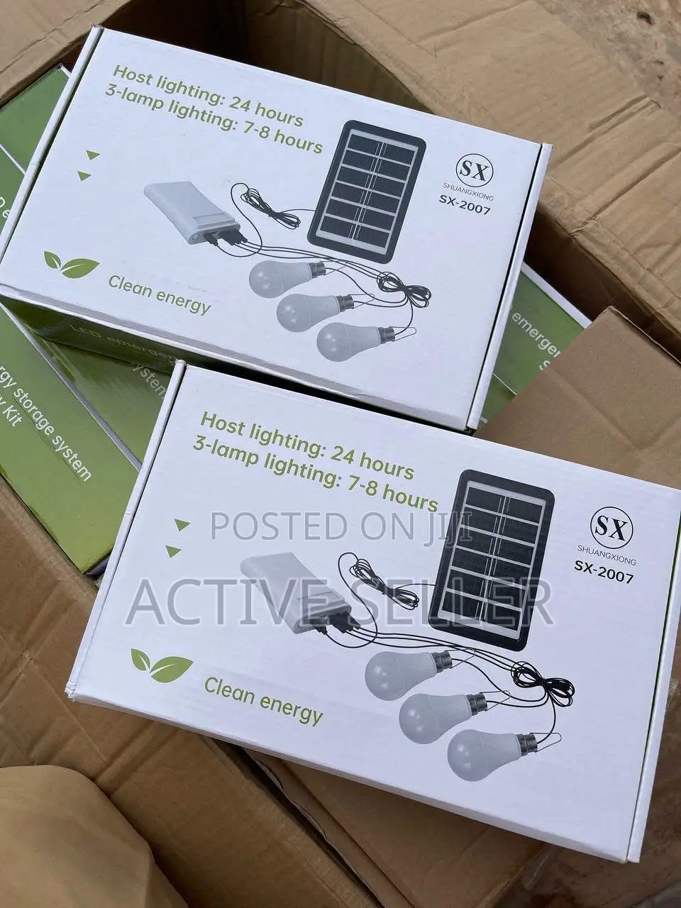 Solar Power Bank With Panel and Bulb