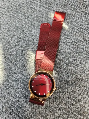 Bering Women's Watch 10126-363 Quartz Rose Gold Red Petite 25mm