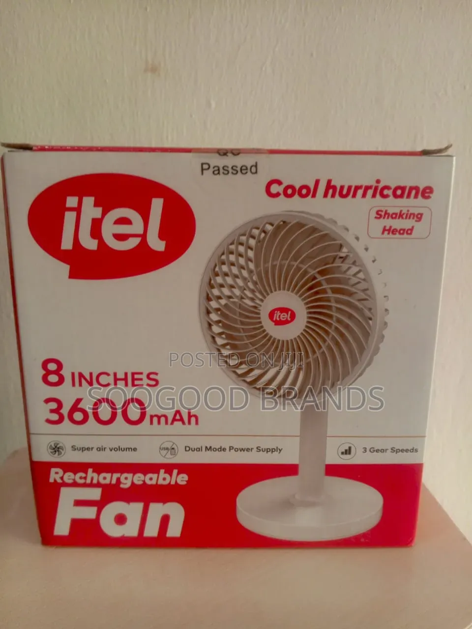 Itel Hand Fan Rechargeable