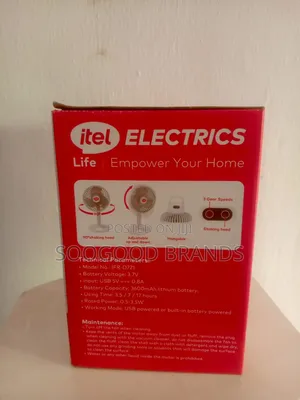 Itel Hand Fan Rechargeable