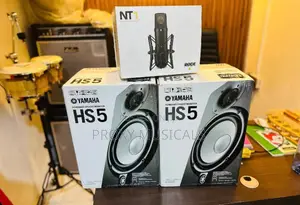 Yamaha Hs5 Active Studio Monitors & Rode Nt1 Condenser Vocal Bundle