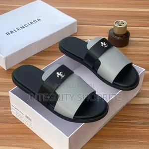 Balenciaga Grey Fleur-De-Lis Strap