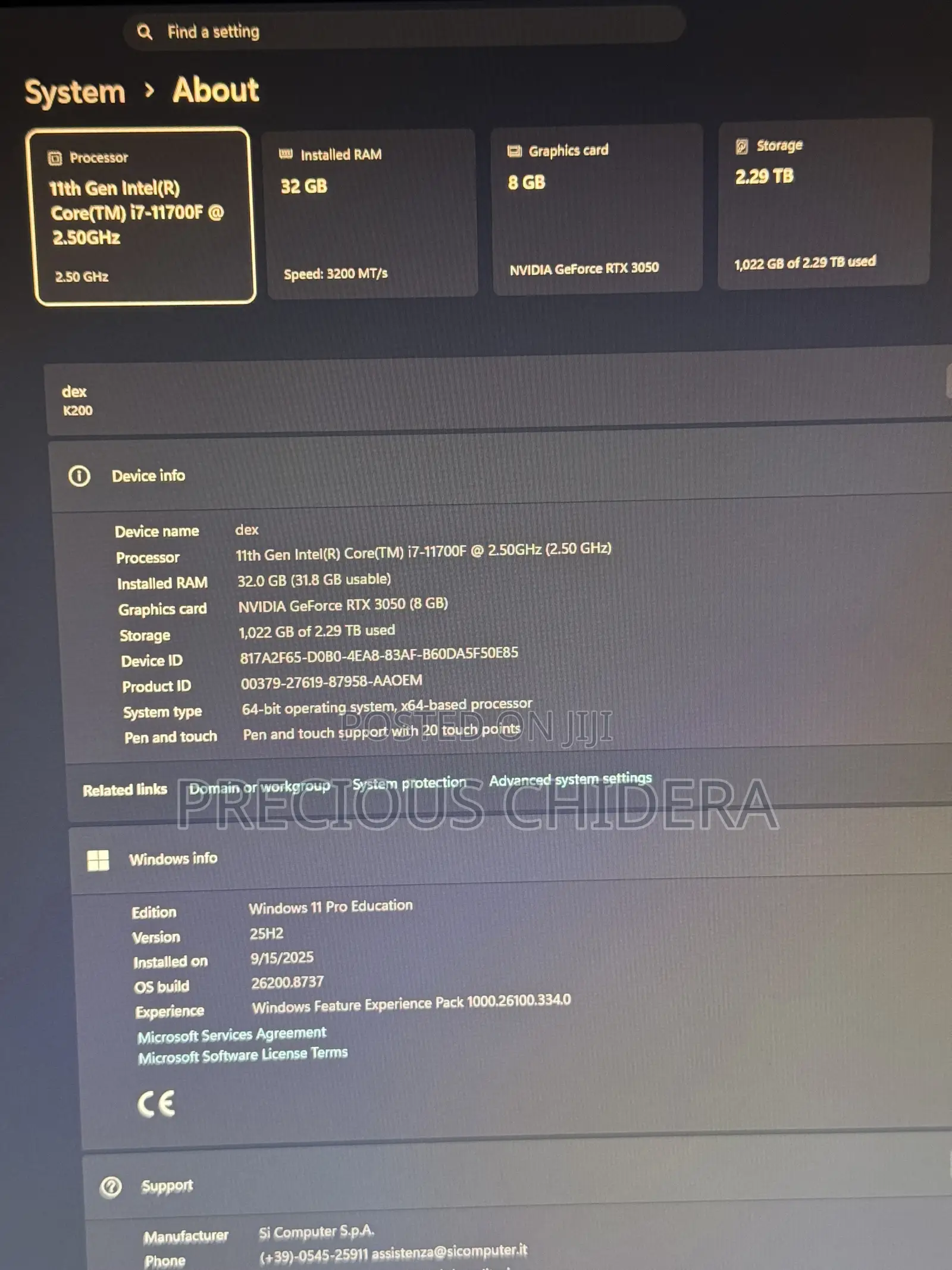 New Desktop Computer 32GB Intel Core i7 HDD+SSD 2T