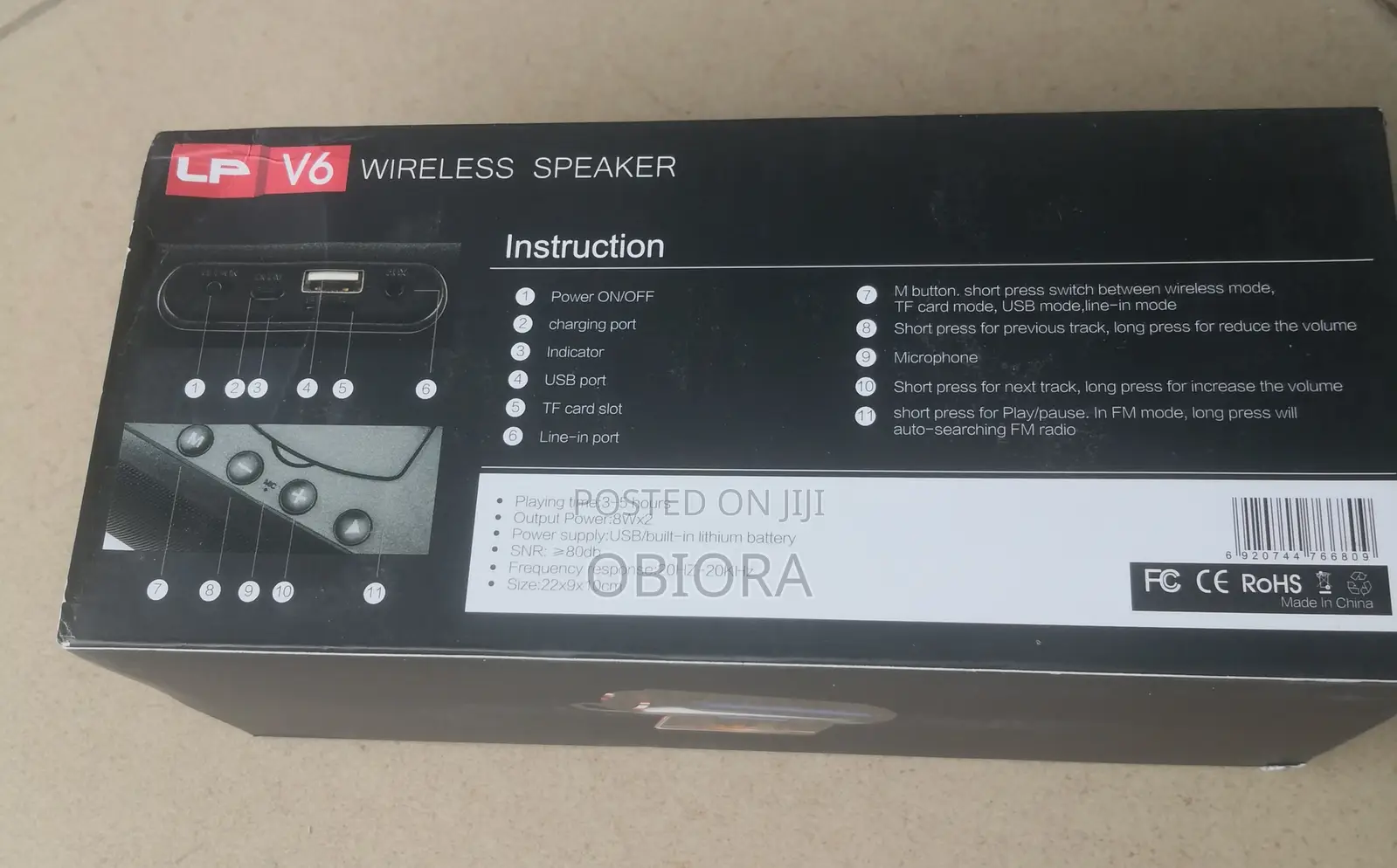 LP V6 Wireless Bluetooth Speaker