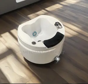 Portable Pedicure Foot Spa Bowl - Round Acrylic Foot Bath