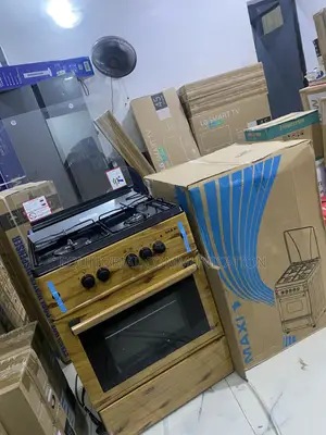 Maxi 6060 3 Burners + 1 Plate Kitchen Cooker With Oven