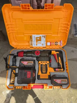 Ingco 42v Max Cordless Heavy-Duty Rotary Hammer Drilling Machine