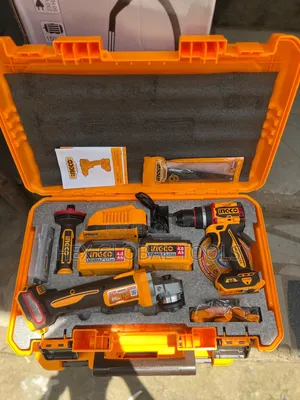 Ingco 2in1 Combo Tools Angle Grinder and Cordless Drill Machine 66N.m