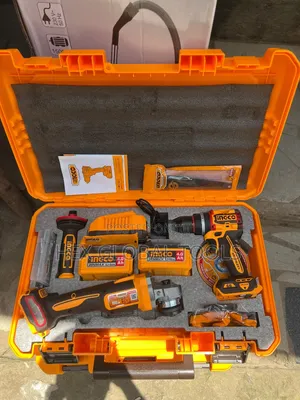 Ingco 2in1 Combo Tools Angle Grinder and Cordless Drill Machine 66N.m