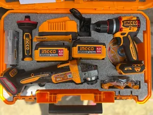Ingco 2in1 Combo Tools Angle Grinder and Cordless Drill Machine 66N.m