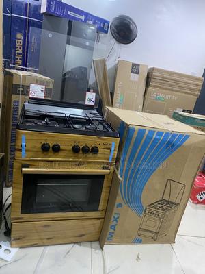 Maxi 6060 Gas Cooking Range With 3 Burners 1 Plate & Oven