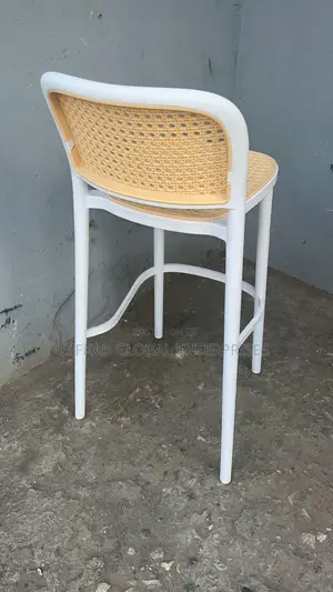 Imitation Rattan Plastic Bar Stool