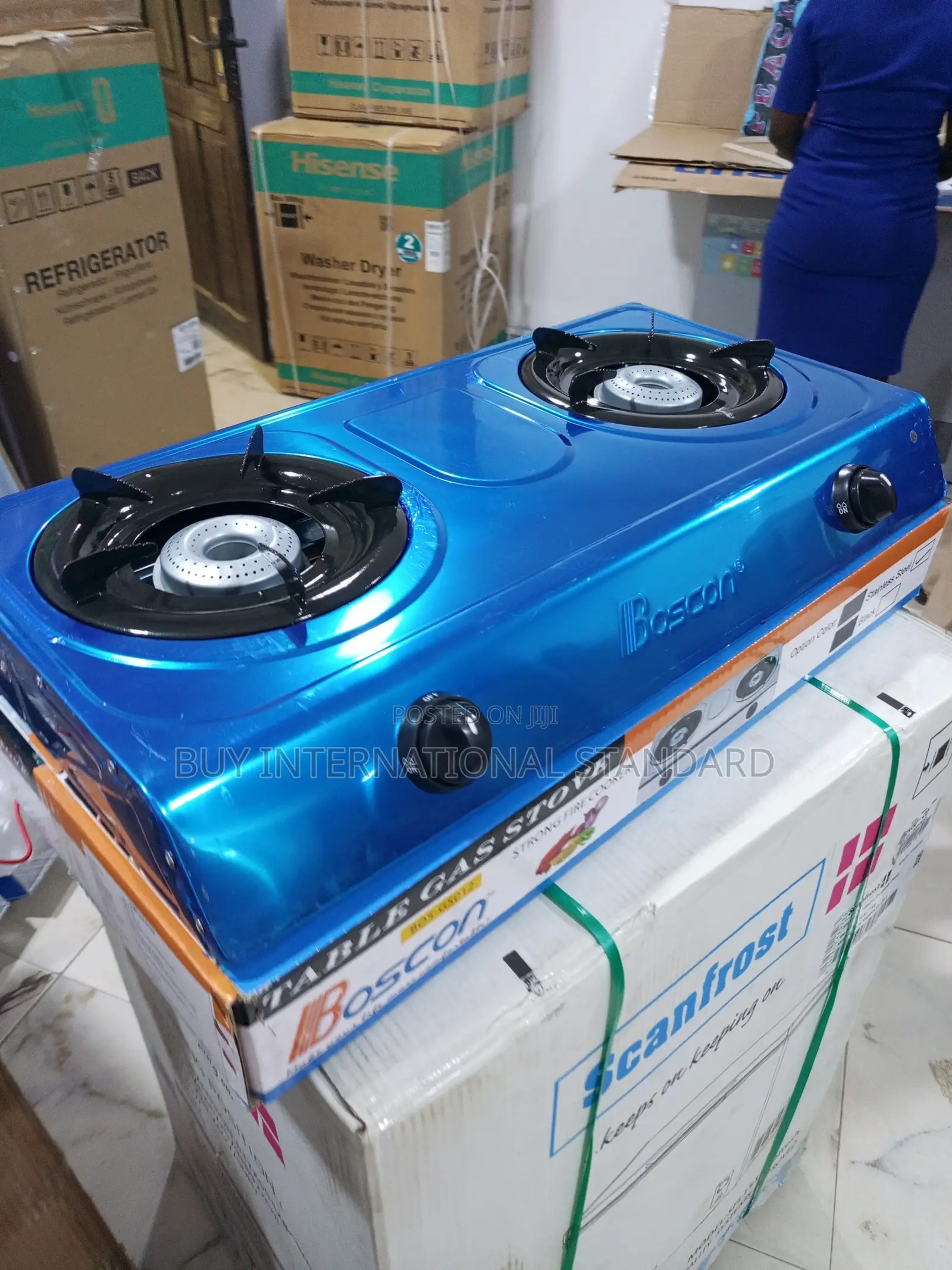 BOSCON 2 Burner Stainless Kitchen Gas Stove