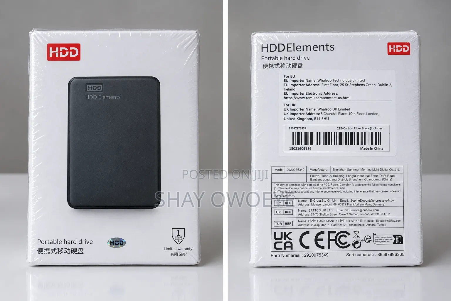 HDD Elements External Hard Drive 2TB