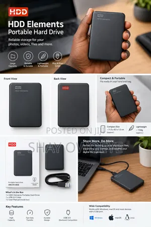 HDD Elements External Hard Drive 2TB