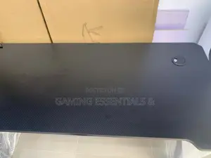 1.4M Adjustable Gaming Desk With LED Lights – Black