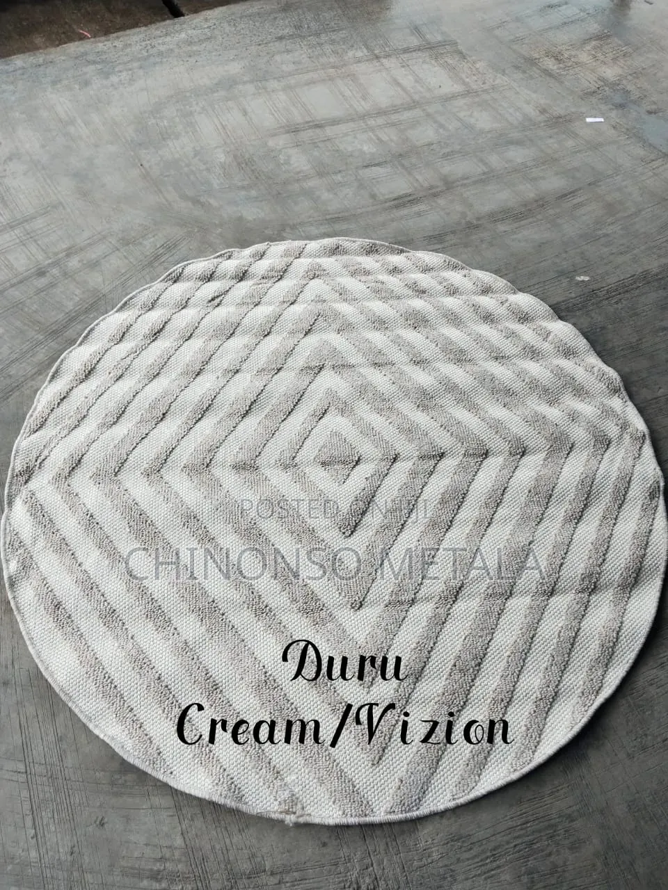 7ft by 7ft Quality Turkish Durumat, Nordic Design