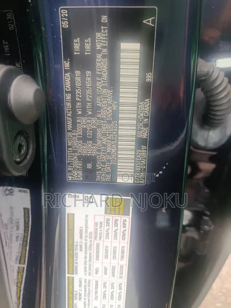 Lexus RX 350L 4WD 2020 Blue