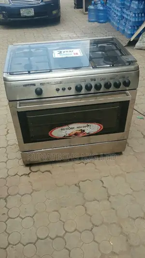 Scanfrost 60x90 6-Burner Gas Cooker – 2 Electric + 4 Gas, Oven & Grill