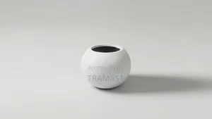 Round Ball Fiber-Clay Vase (H30cm, D19cm)