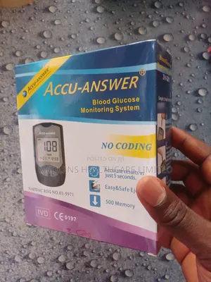 Accu-Answer Blood Glucose Meter + 50 Test Strips | Glucometer