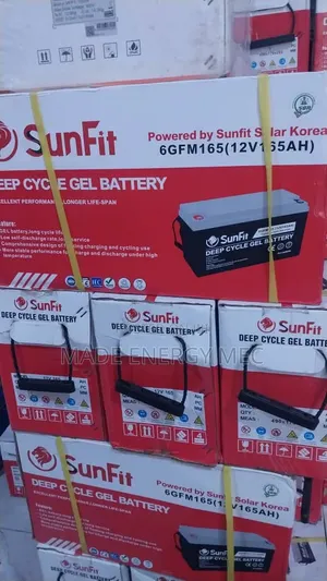 SunFit 12V 165Ah Deep Cycle GEL Battery – Heavy-Duty Solar Battery