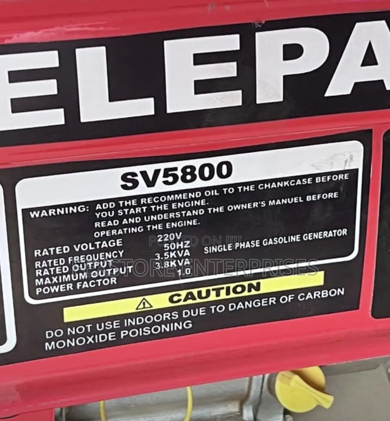 Elepaq Generator SV5800