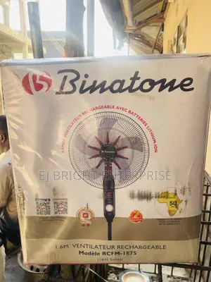 Binatone Rechargeable Fan With Lithium-Ion Batteries 2 Years Warranty